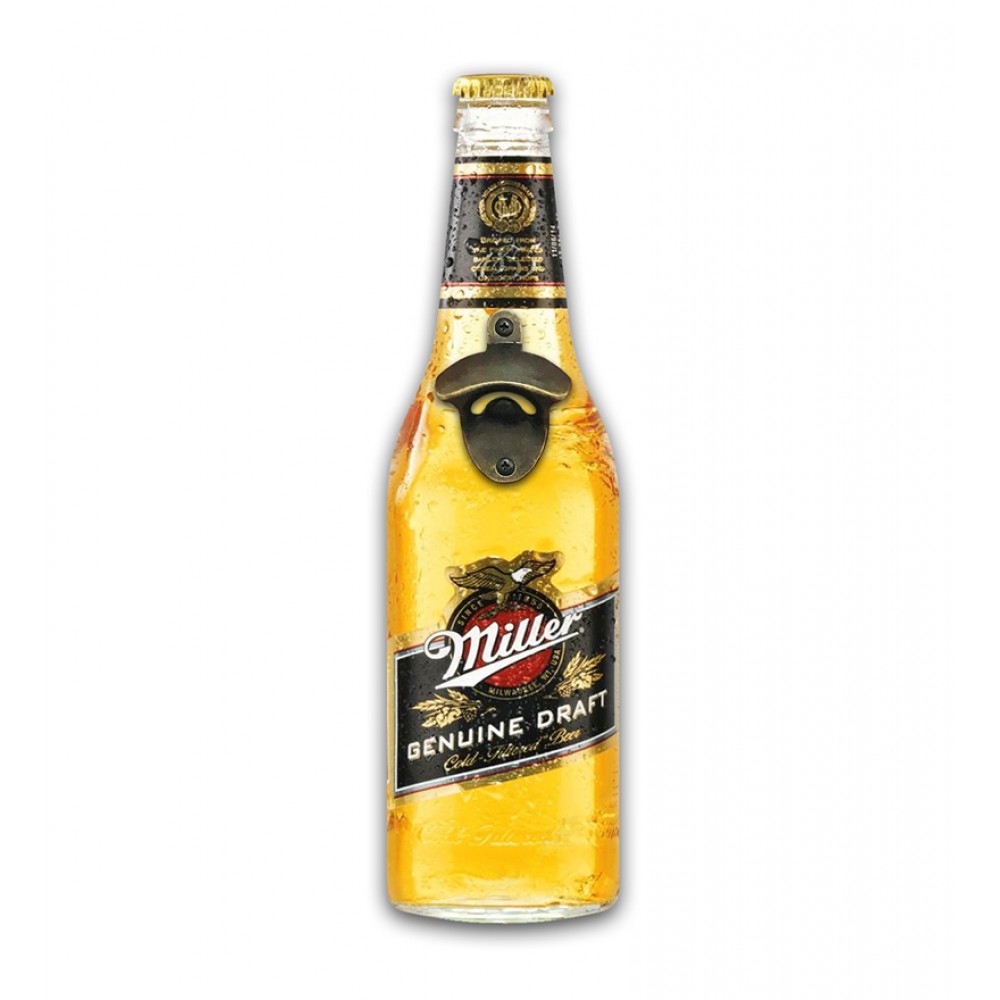 Duvar Tipi Şişe Açacağı Duvara Monte Açacak Ahşap Bira Açacağı Miller Model