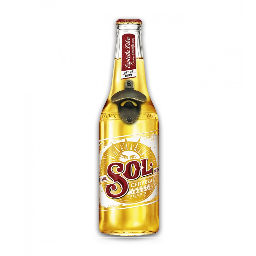 Duvar Tipi Şişe Açacağı Duvara Monte Açacak Ahşap Bira Açacağı Sol Model