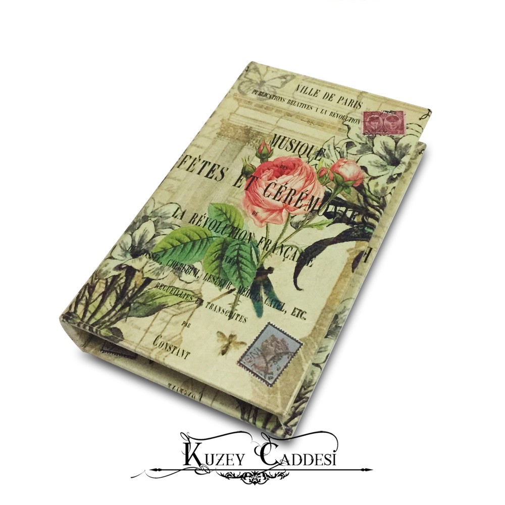 Kitap Görünümlü Ahşap Kutu - Paris Şehri - Küçük Boy
